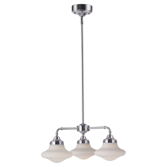 Maxim 30243SWSN - New School 3 Light 22" Chandelier