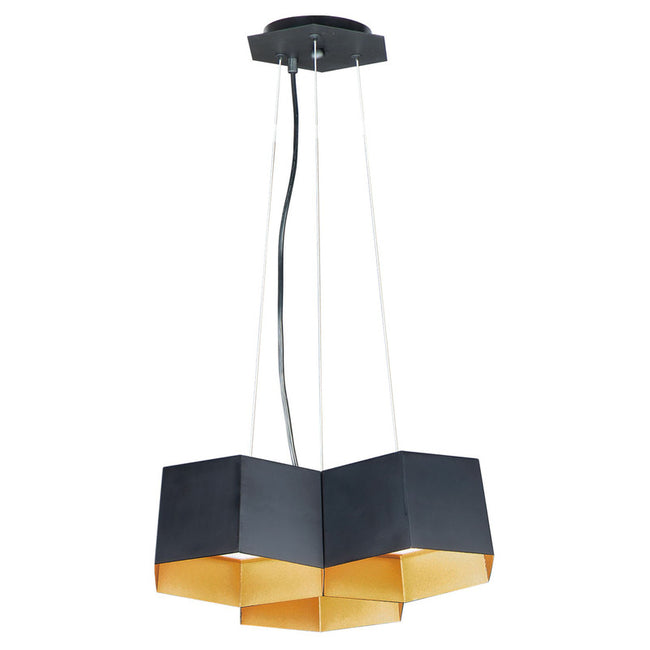 Maxim 30334BKGLD - Honeycomb 3 Light 16" Pendant