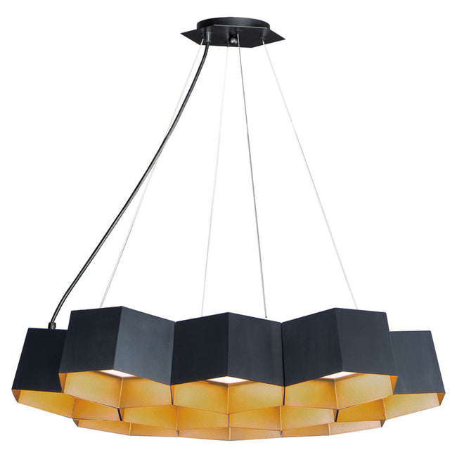 Maxim 30338BKGLD - Honeycomb 10 Light 31" Pendant