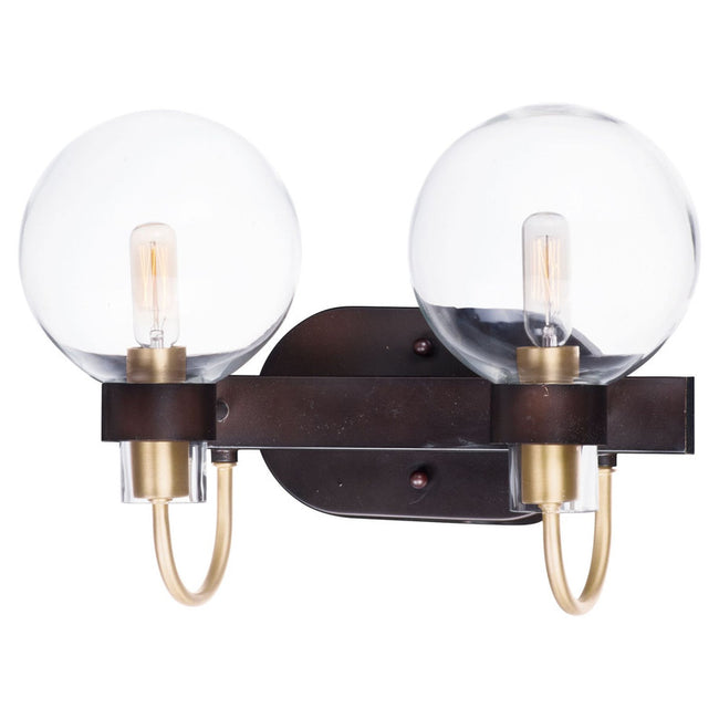 Maxim 30512CLBZSBR - Bauhaus 2 Light 16" Vanity Light