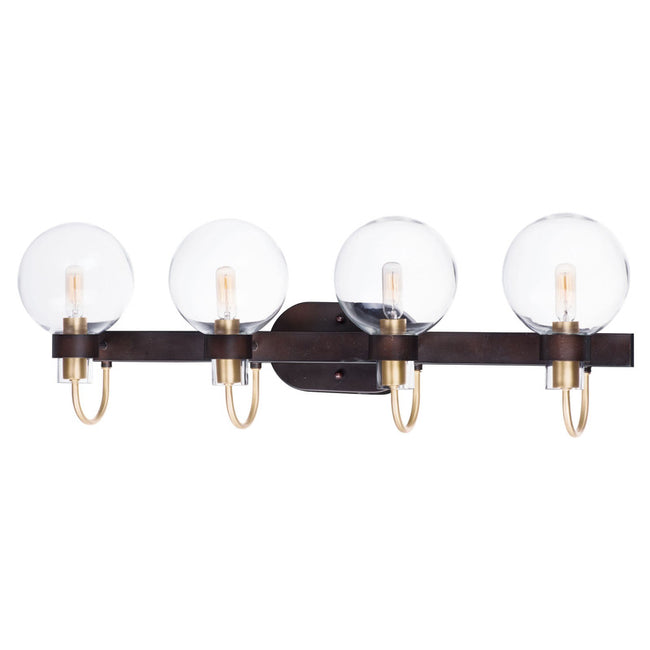 Maxim 30514CLBZSBR - Bauhaus 4 Light 33" Vanity Light