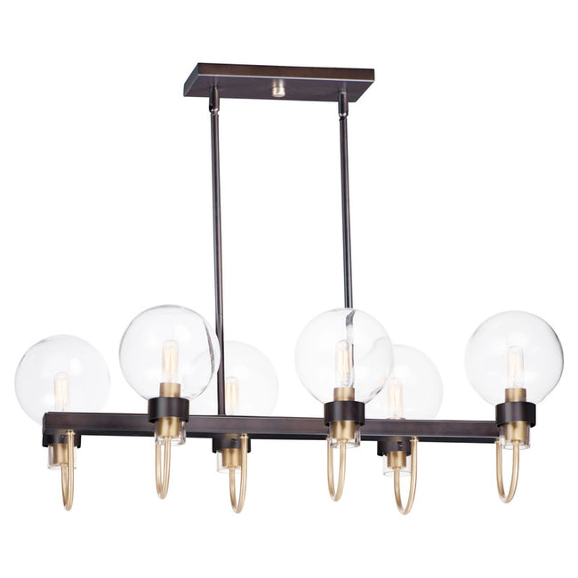 Maxim 30519CLBZSBR - Bauhaus 6 Light 32" Chandelier