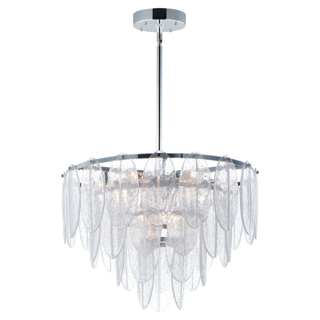 Maxim 30735CLWTPC - Glacier 9 Light 24" Chandelier