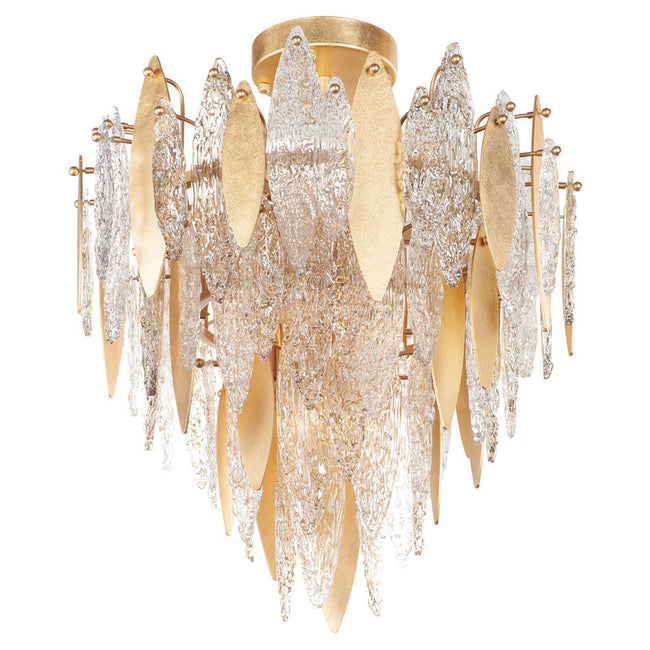 Maxim 32320CLCMPGL - Majestic 10 Light 29" Flush Mount