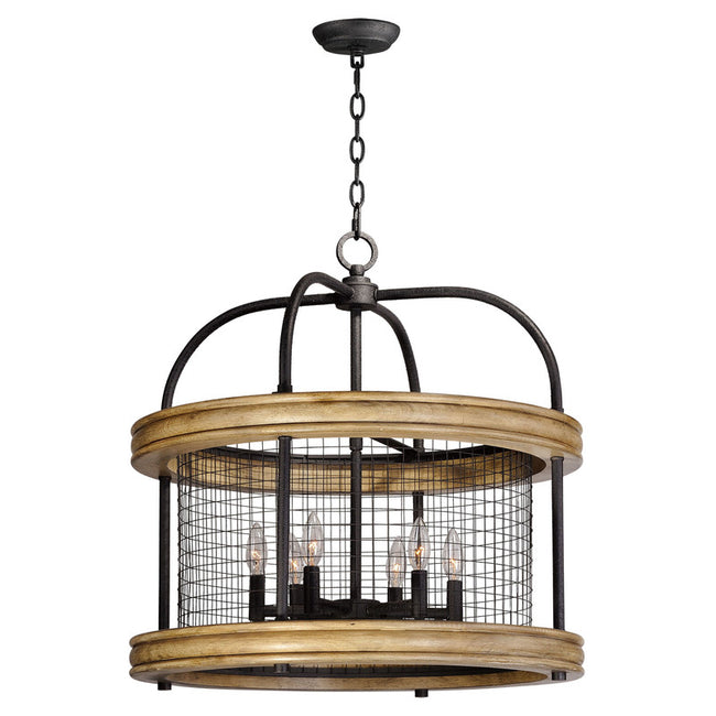 Maxim 32385DWBK - Lancaster 6 Light 26" Chandelier