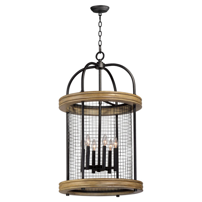 Maxim 32387DWBK - Lancaster 6 Light 36" Pendant