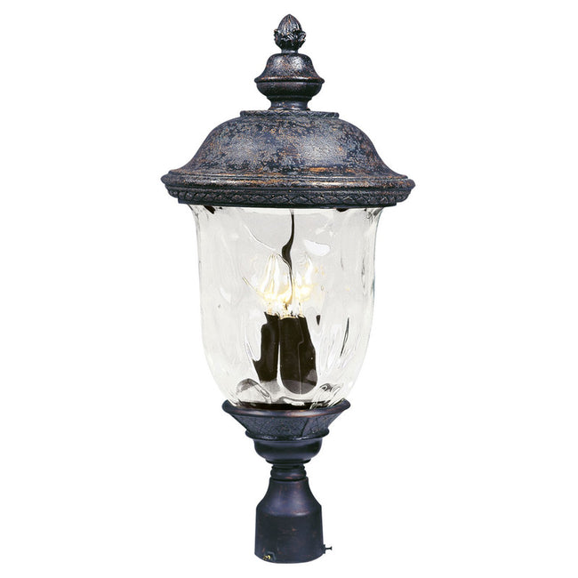 Maxim 3420WGOB - Carriage House DC 3 Light 27" Post Light