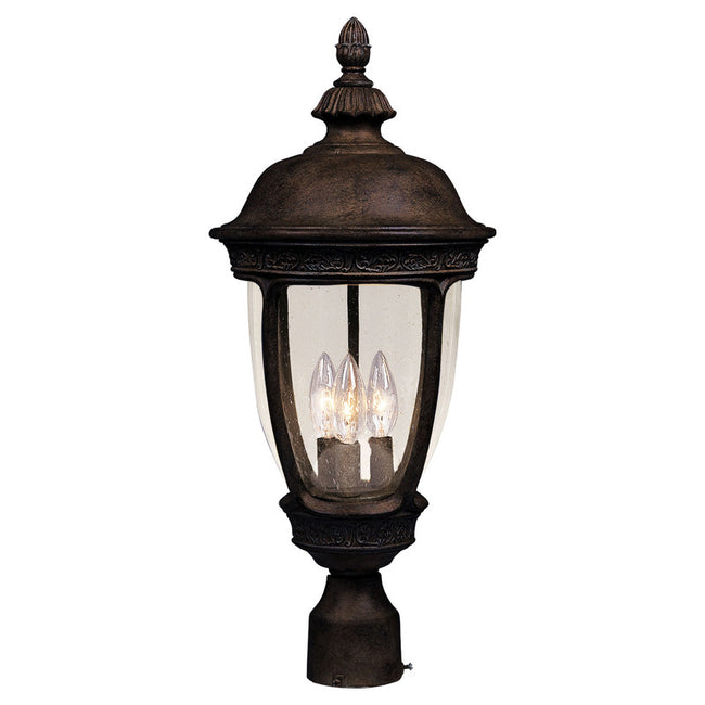 Maxim 3461CDSE - Knob Hill DC 3 Light 28" Post Light