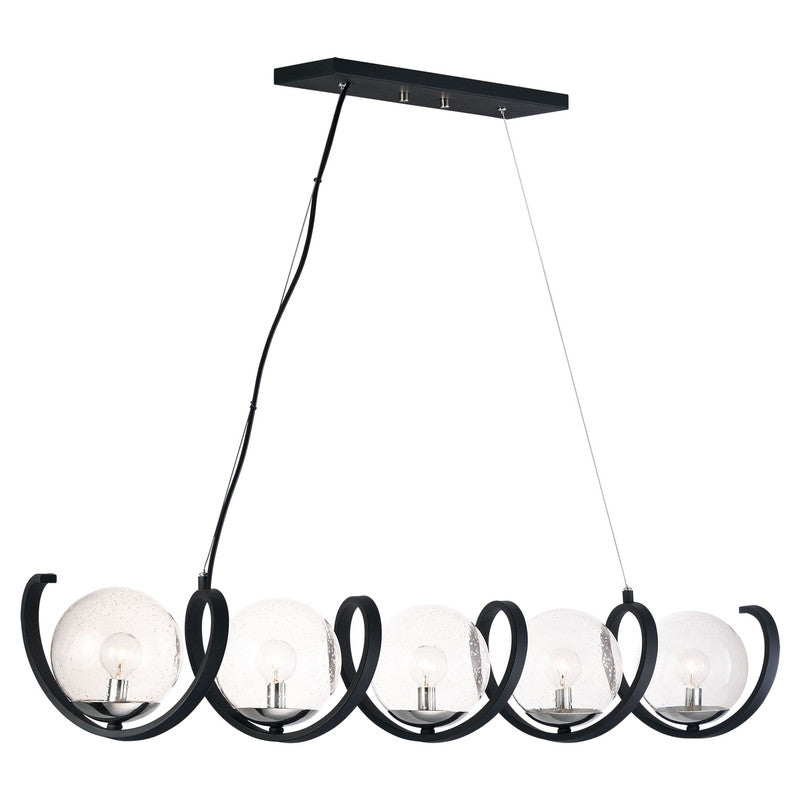 Maxim 35105CDBKPN - Curlicue 5 Light 49" Pendant