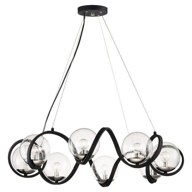 Maxim 35108CDBKPN - Curlicue 8 Light 35" Pendant