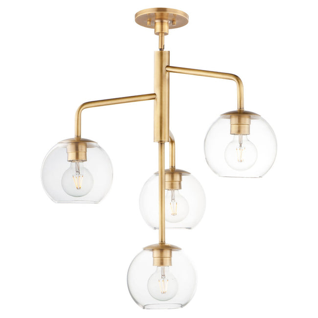 Maxim 38414CLNAB - Branch 4 Light 27" Pendant