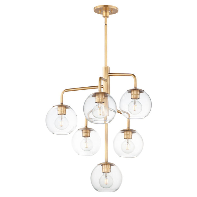Maxim 38416CLNAB - Branch 6 Light 29" Chandelier