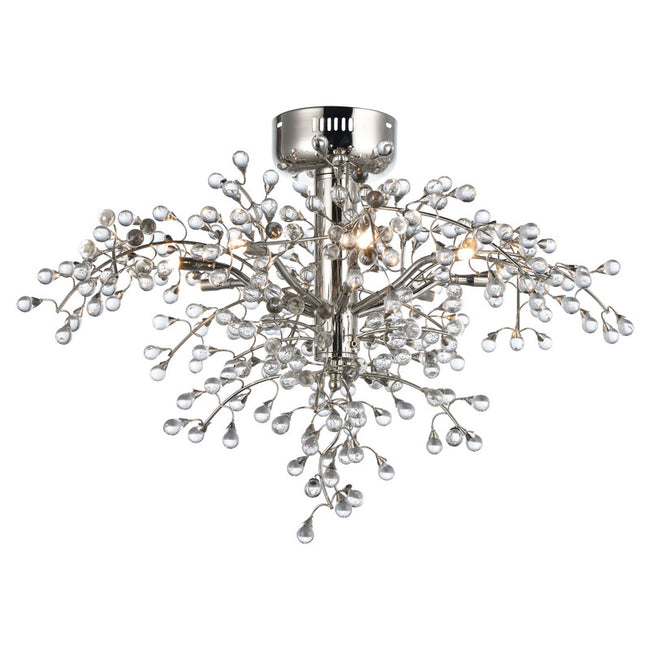 Maxim 38502CLPN - Cluster 8 Light 29" Semi Flush Ceiling Light