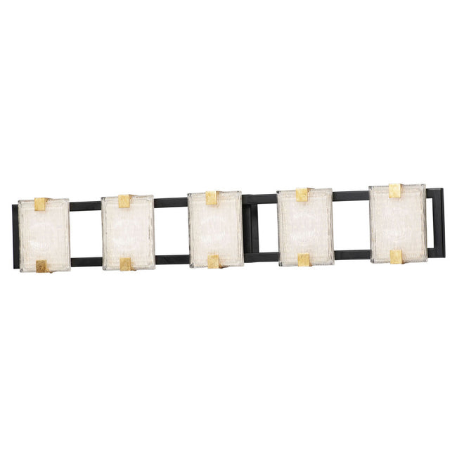 Maxim 39533CYBKGL - Radiant 5 Light 35" Vanity Light