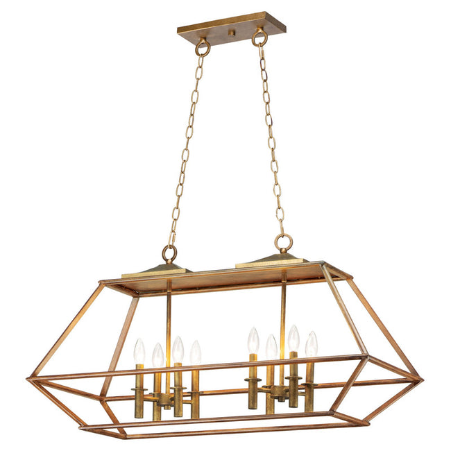 Maxim 39547HZBRG - Woodland 8 Light 40" Chandelier