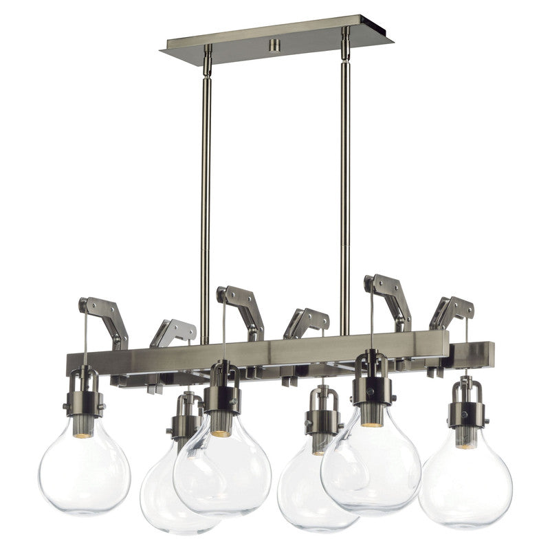 Maxim 39696CLDSN - Kinetic LED 6 Light 28" Chandelier