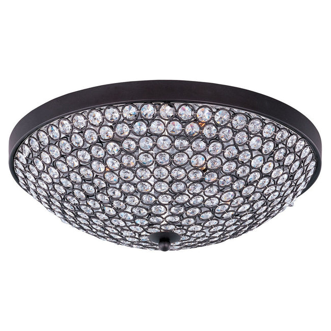 Maxim 39871BCBZ - Glimmer 4 Light 15" Flush Mount