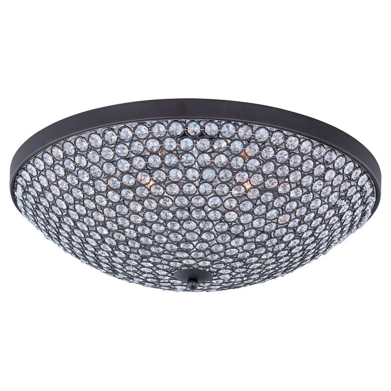 Maxim 39872BCBZ - Glimmer 6 Light 19" Flush Mount