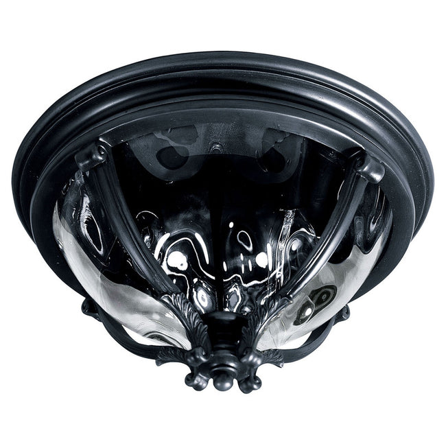 Maxim 41420WGBK - Camden VX 3 Light 16" Flush Mount