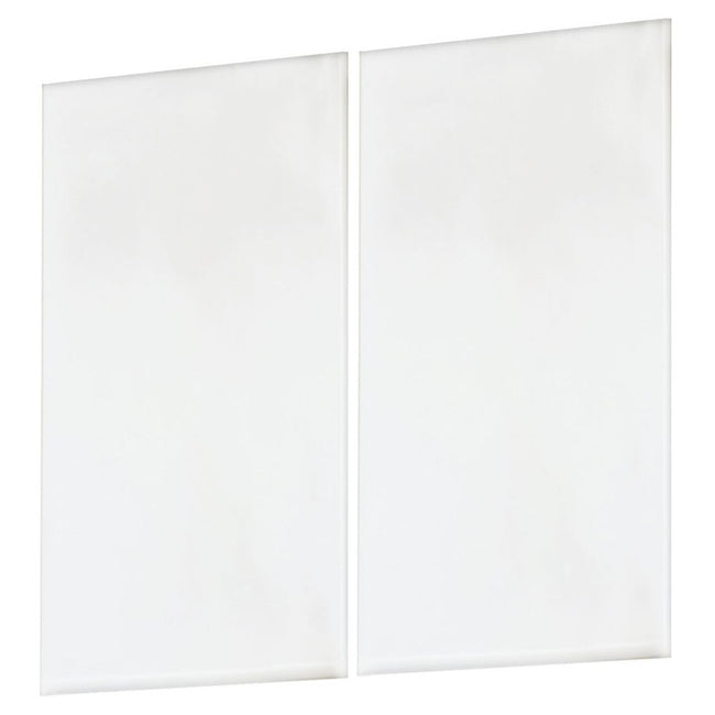 Maxim 53679WT - 4.5" Square House Number Half Blank Tile (2/PK)