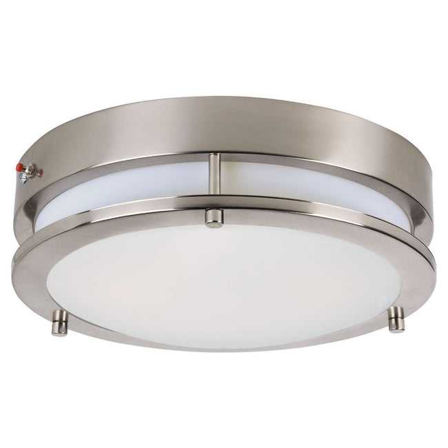 Maxim 55546WTSN - Linear 1 Light 12" LED Flush Mount w/ Emergency Backup