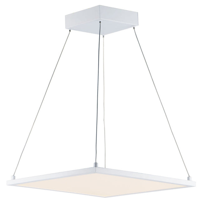 Maxim 57838WTSN - Wafer 1 Light 15" Square LED Pendant - 3000K