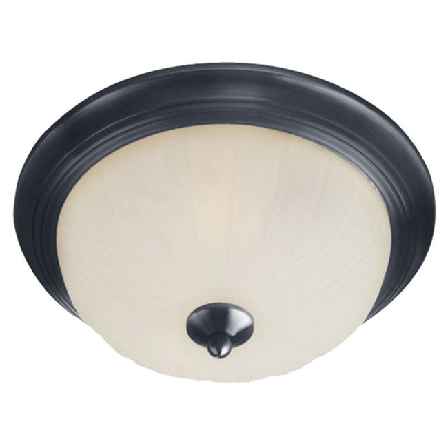 Maxim 5830FTBK - Essentials - 583x 1 Light 12" Flush Mount