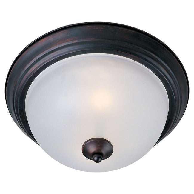 Maxim 5840FTBK - Essentials - 584x 1 Light 12" Flush Mount