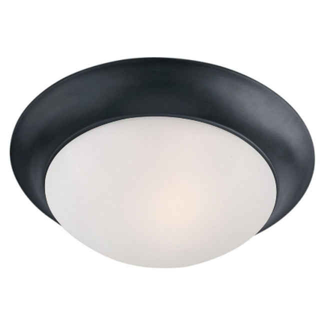 Maxim 5850FTBK - Essentials - 585x 1 Light 12" Flush Mount