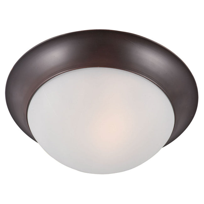Maxim 5850FTBK - Essentials - 585x 1 Light 12" Flush Mount