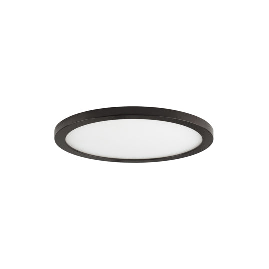 Maxim 58712WTBK - Wafer 1 Light 7" Round LED Flush Mount - 3000K