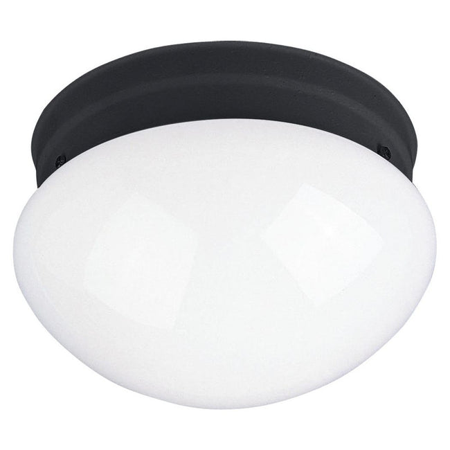 Maxim 5880WTBK - Essentials - 588x 1 Light 8" Flush Mount