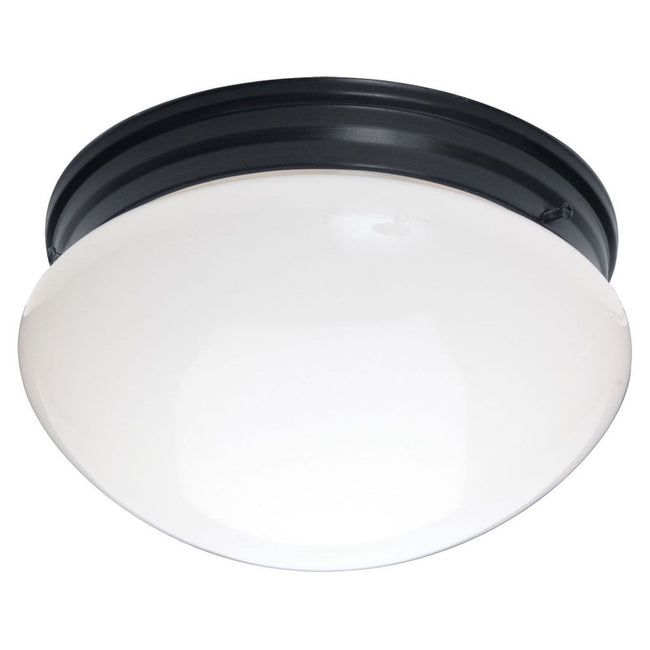 Maxim 5881WTBK - Essentials - 588x 2 Light 9" Flush Mount