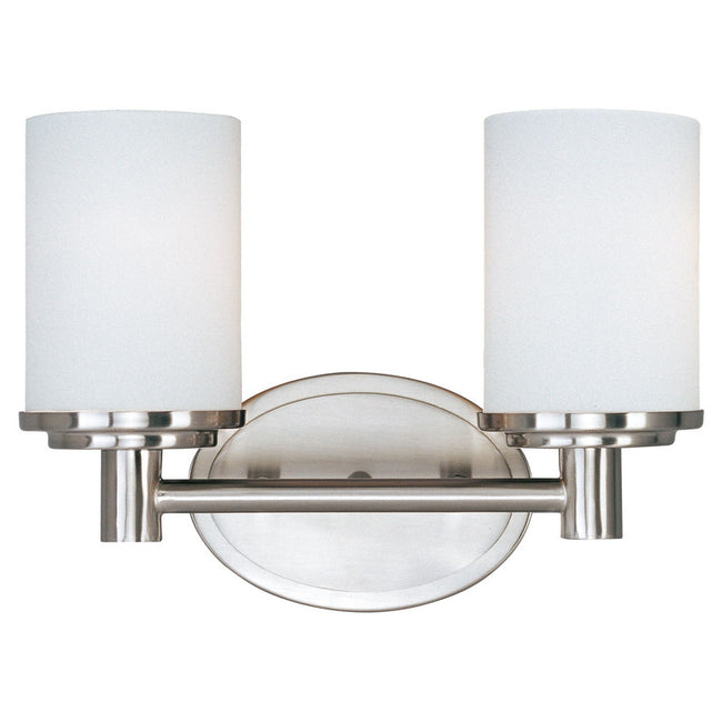 Maxim 9052SWSN - Cylinder 2 Light 13" Vanity Light