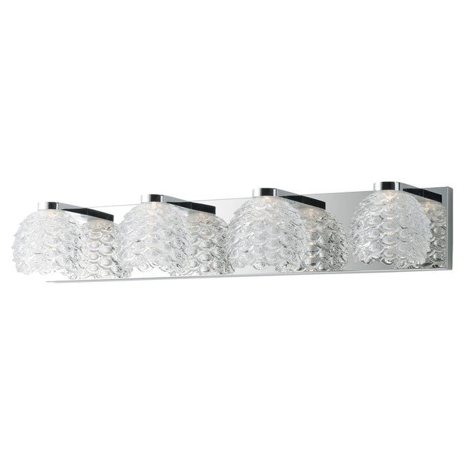 Maxim 9064CWPC - Fringe 4 Light 28" Vanity Light