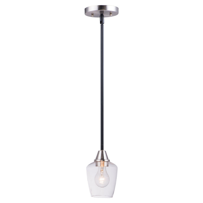 Maxim 96120CLBKSN - Goblet 1 Light 8" Pendant