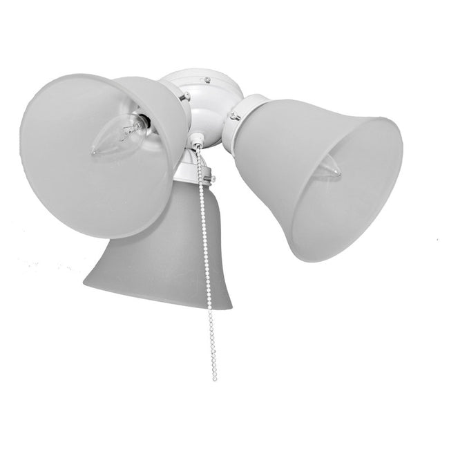 Maxim FKT207FTMW - 3 Light 12" Ceiling Fan Light Kit