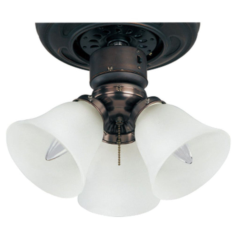 Maxim FKT207FTMW - 3 Light 12" Ceiling Fan Light Kit