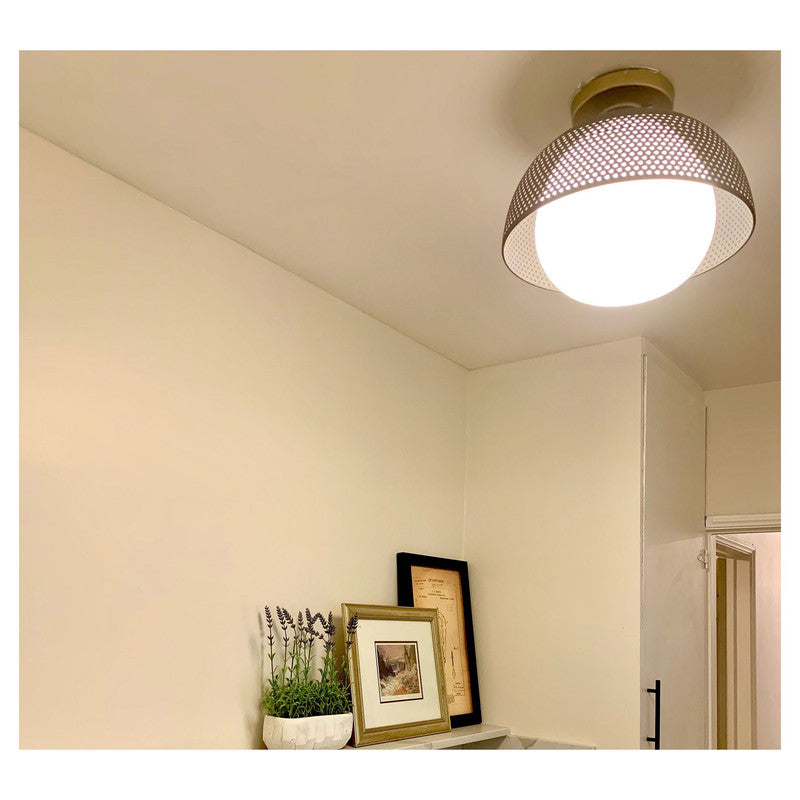 Maxim 10083WTBKSBR - Perf 1 Light 14" Flush Mount