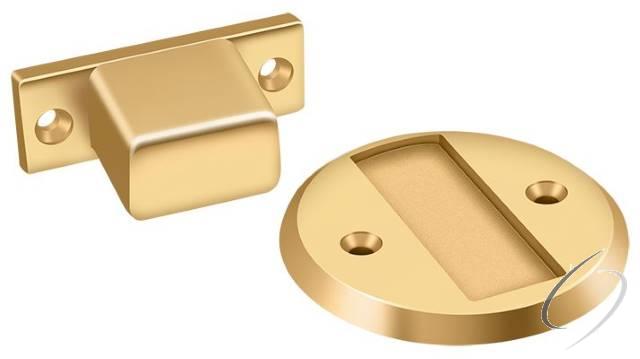 MDHF25CR003 Magnetic Door Holder Flush 2-1/2" Diameter; Lifetime Brass Finish