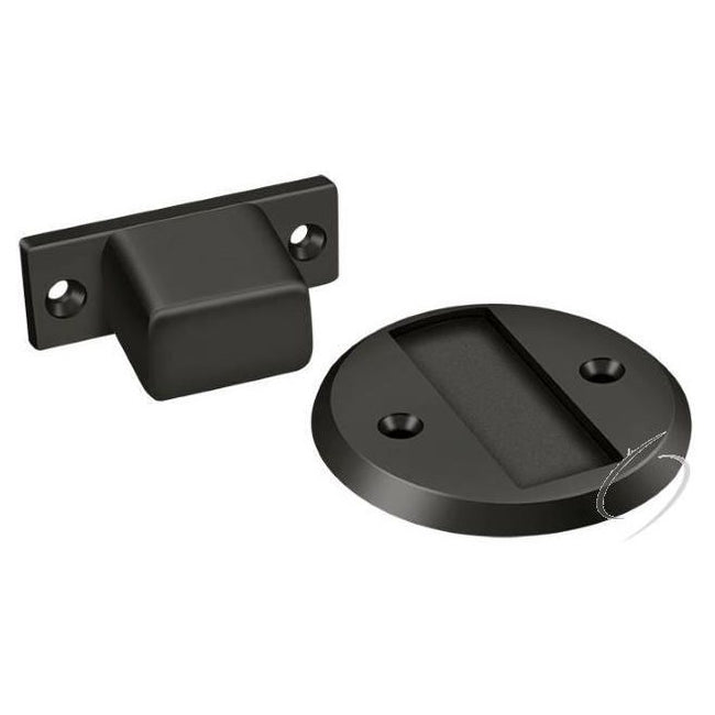 MDHF25U10B Magnetic Door Holder Flush 2-1/2" Diameter; Oil Rubbed Bronze Finish