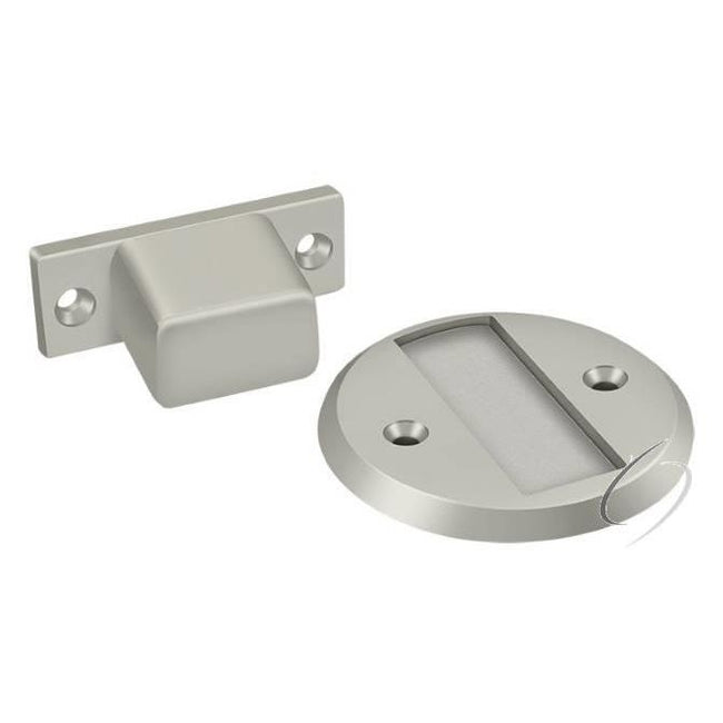MDHF25U15 Magnetic Door Holder Flush 2-1/2" Diameter; Satin Nickel Finish