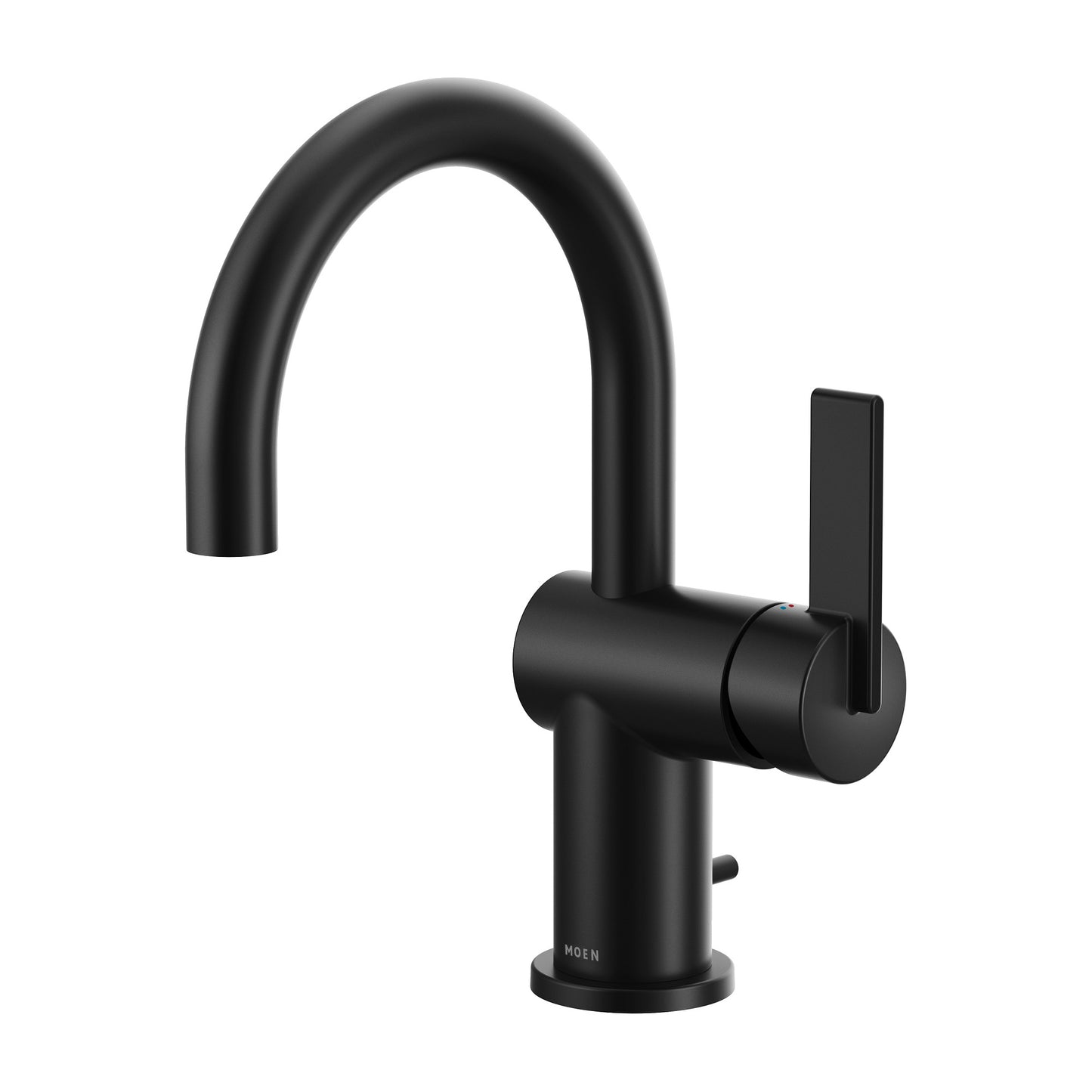 6221BL - Cia Matte Black One-Handle High Arc Bathroom Faucet