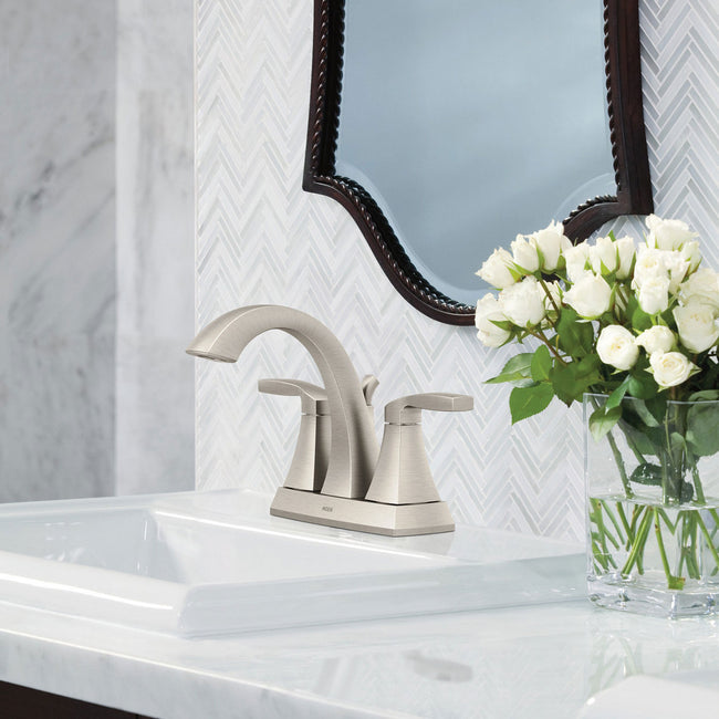 Voss Two-Handle High Arc Bathroom Faucet