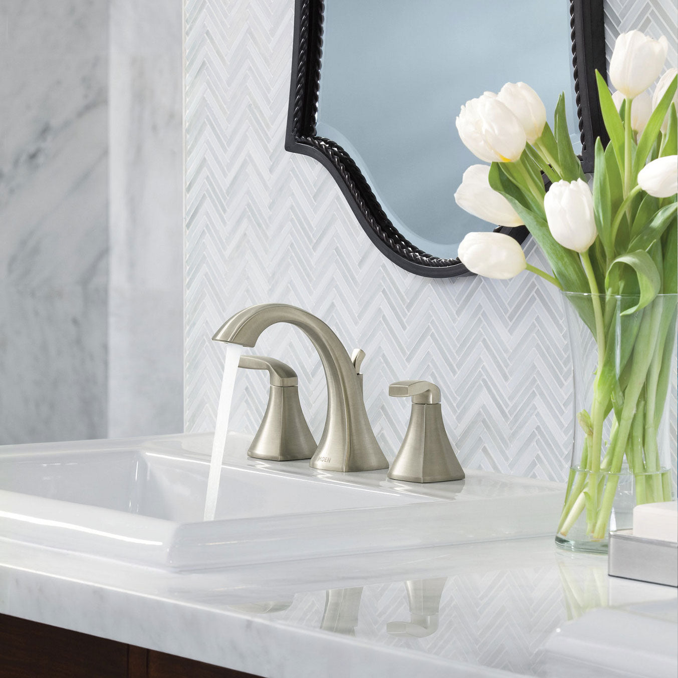 T6905 - Voss Two-Handle High Arc Bathroom Faucet - Trim Only