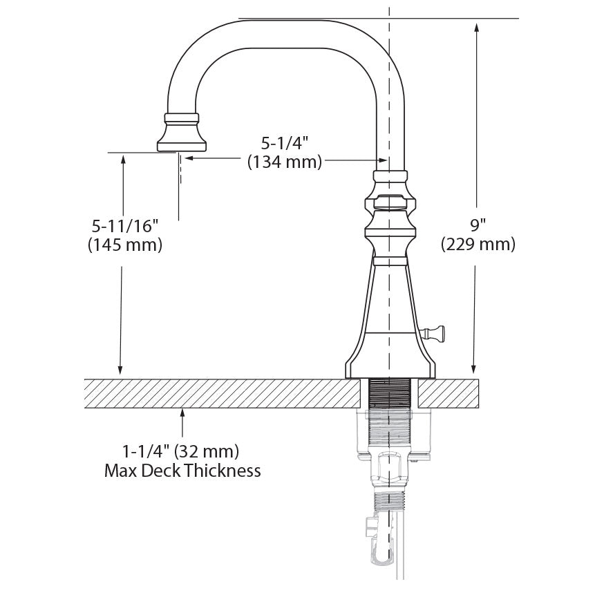TS44102 - Colinet Two-Handle High Arc Bathroom Faucet - Trim Only