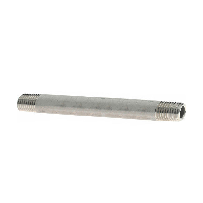 6004-600 - 1/4" x 6" L Threaded Pipe Nipple, 316/316L Stainless Steel Schedule 40