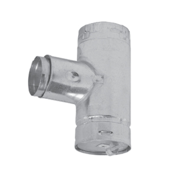 4PT3A - Biomass / Pellet Reduced Tap Tee with Adapter - 4" x 3"