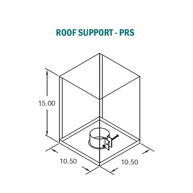 4PRS - Biomass / Pellet Roof Support - 4"