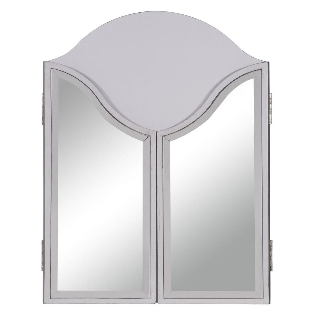MF6-1042S Contempo 37" x 24" Tri Fold Mirror in Silver